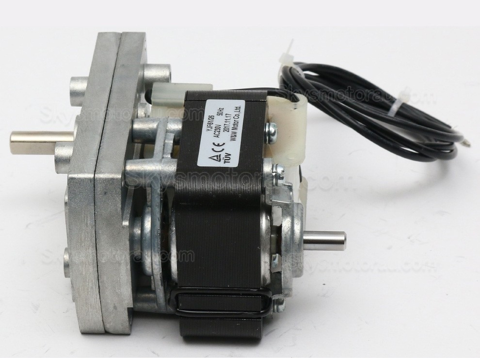 110/220V Shade Pole Gearmotor TT-YJ61 with Ratio 36:1 - 1161:1 Spur Gearbox